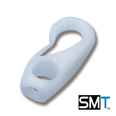 GANCI NYLON BIANCHI PER CAVO ELASTICO 8 MM MOSCHETTONI BARCA VELA TENDALINO